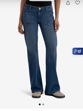 ANA Kut from the cloth High Rise Fab AB Flare Jeans - Indigo Denim size 14p